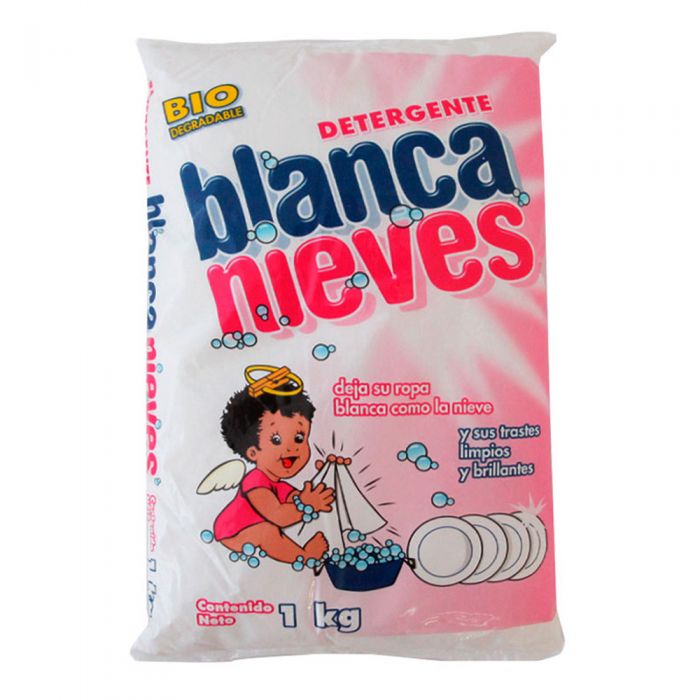 Jabón Blanca Nieves En Polvo Bolsa 1kg Detergente Multiusos