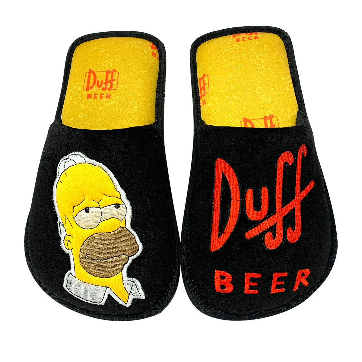 Pantufla Homero Simpson Duff Beer Color Negro Para Caballero