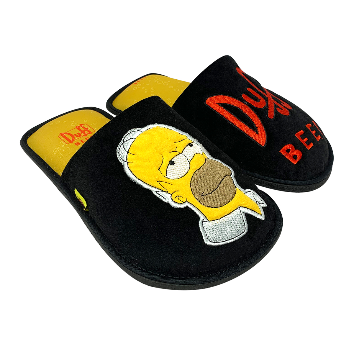 Pantufla Homero Simpson Duff Beer Color Negro Para Caballero