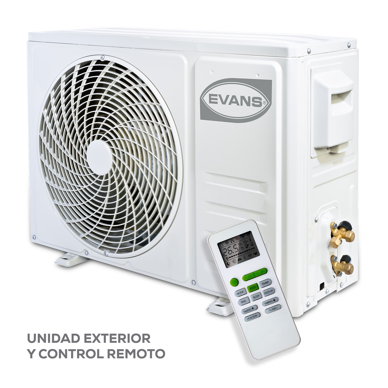 Minisplit Inverter Evans 1 Ton 115 v Seer20 Frío/calor Wifi 12000 BTU