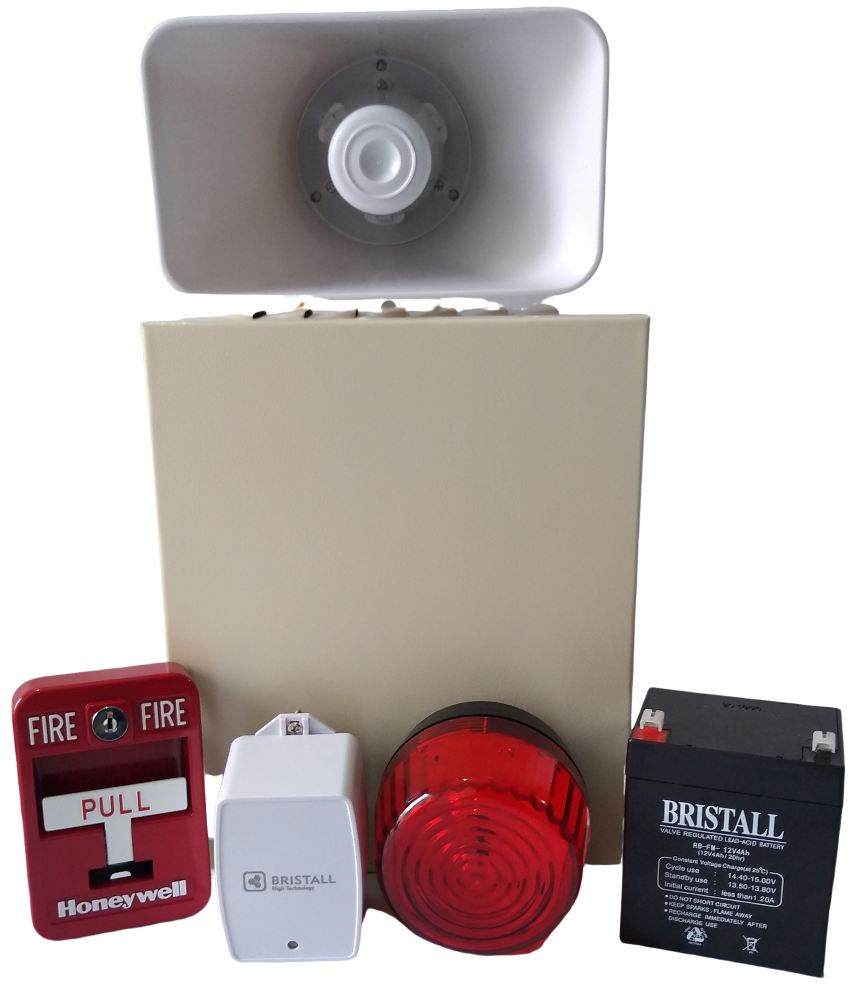 Alarma De Incendio Manual Set Completo Protección Civil
