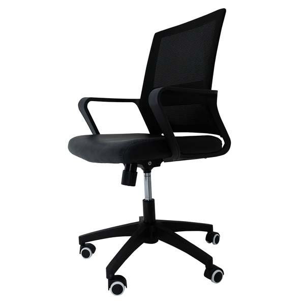 Silla de Oficina modelo Lambert Negra pata Negra