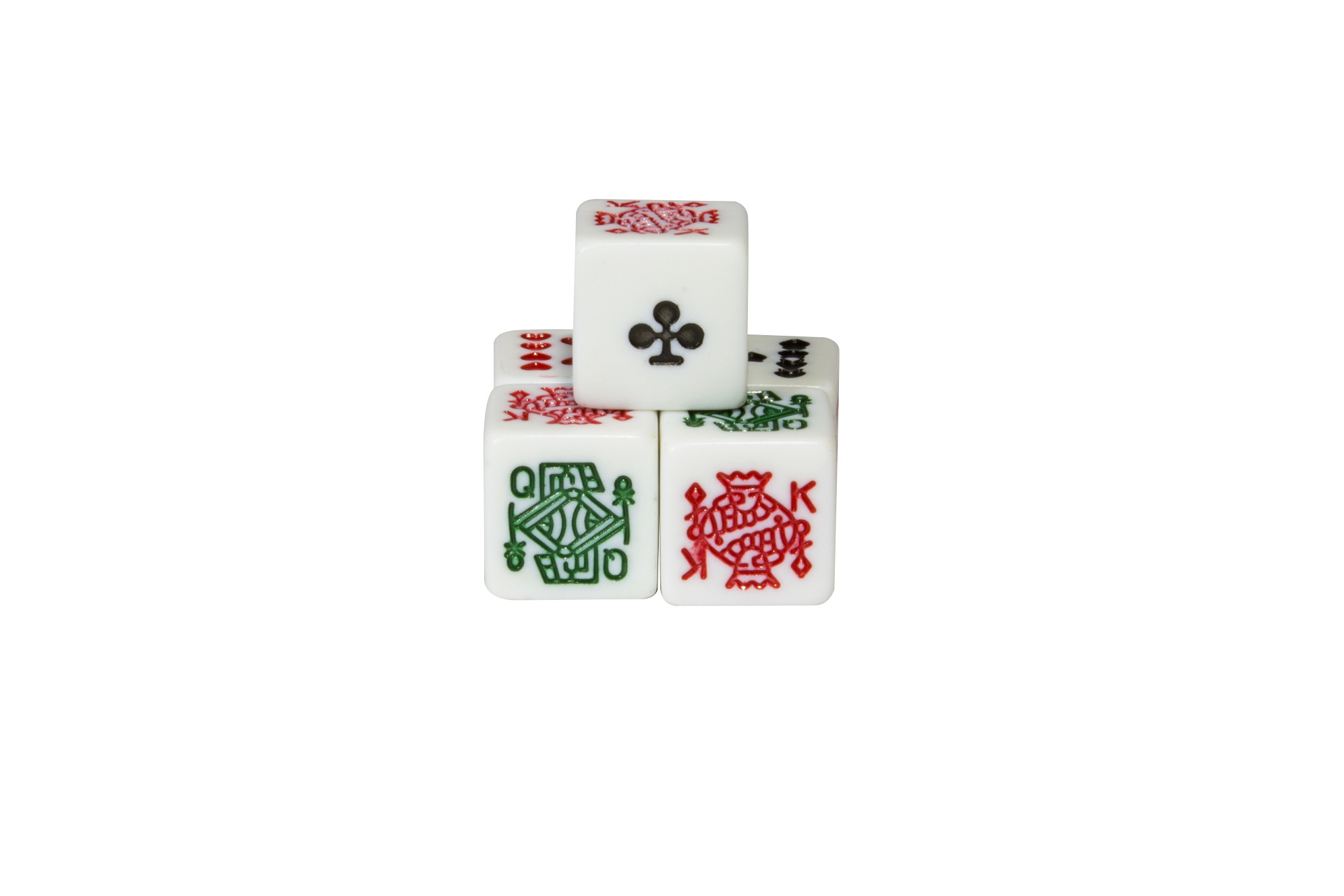 Dados de Póker para Cubilete: 16 mm. Juego de 5 Piezas