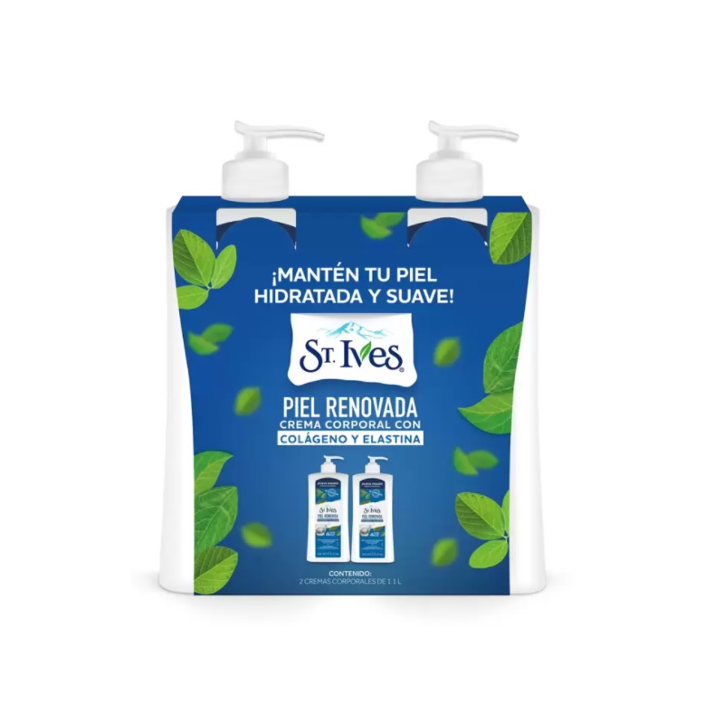 Crema Corporal St Ives 1.1 L 2 Piezas con Colágeno