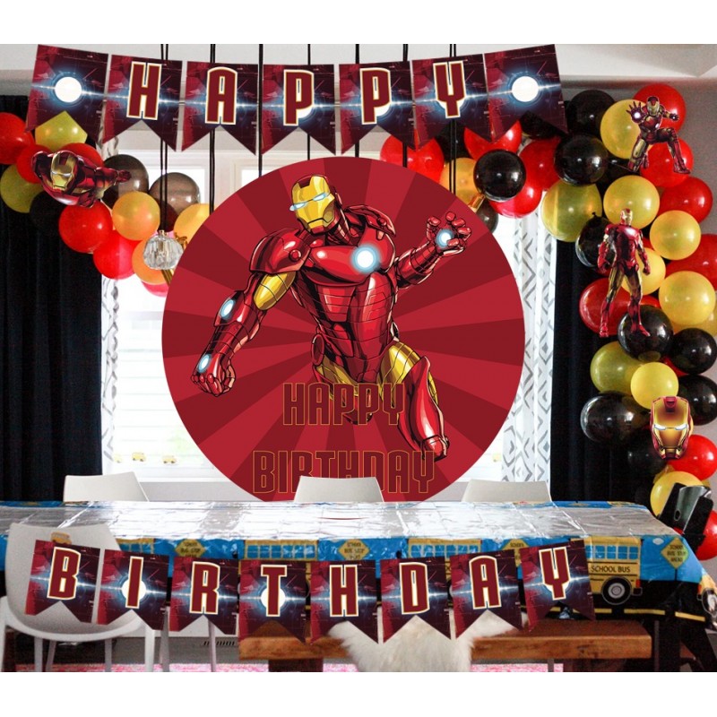 Kit decoración cumpleaños Iron Man