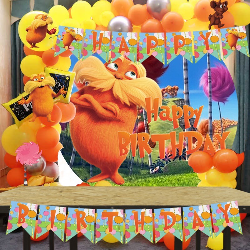 Kit decoración cumpleaños el Lorax