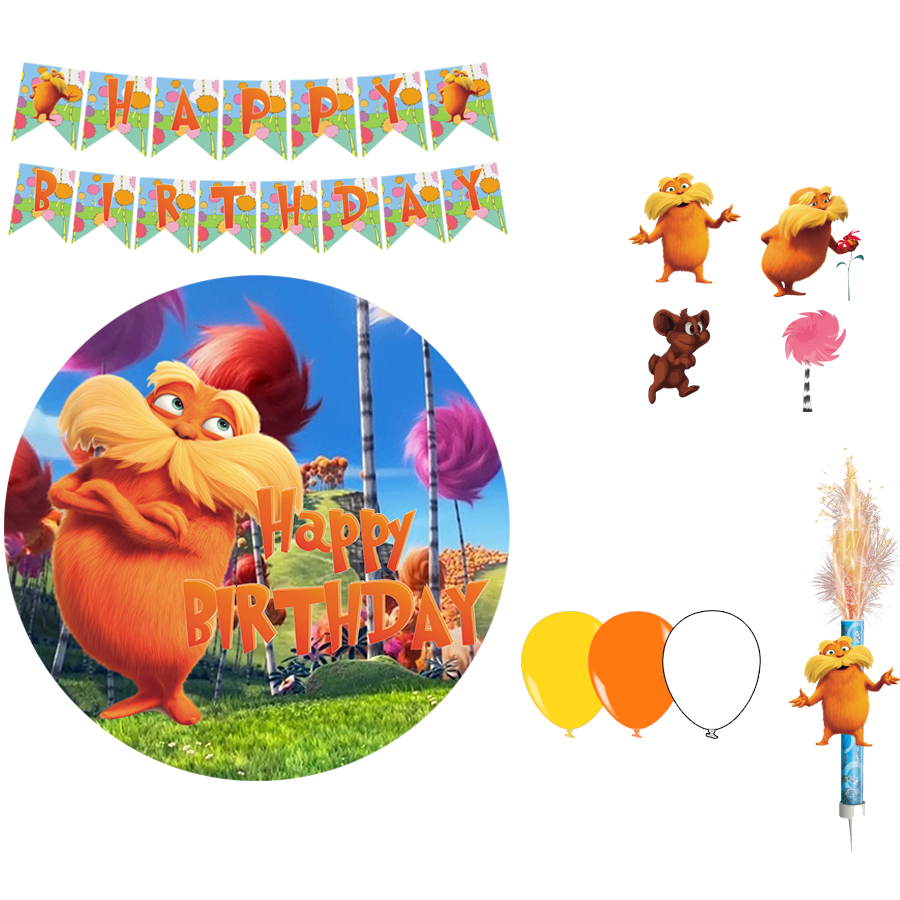 Kit decoración cumpleaños el Lorax