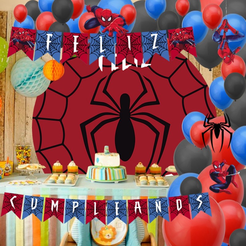 Kit decoración cumpleaños Spider-Man