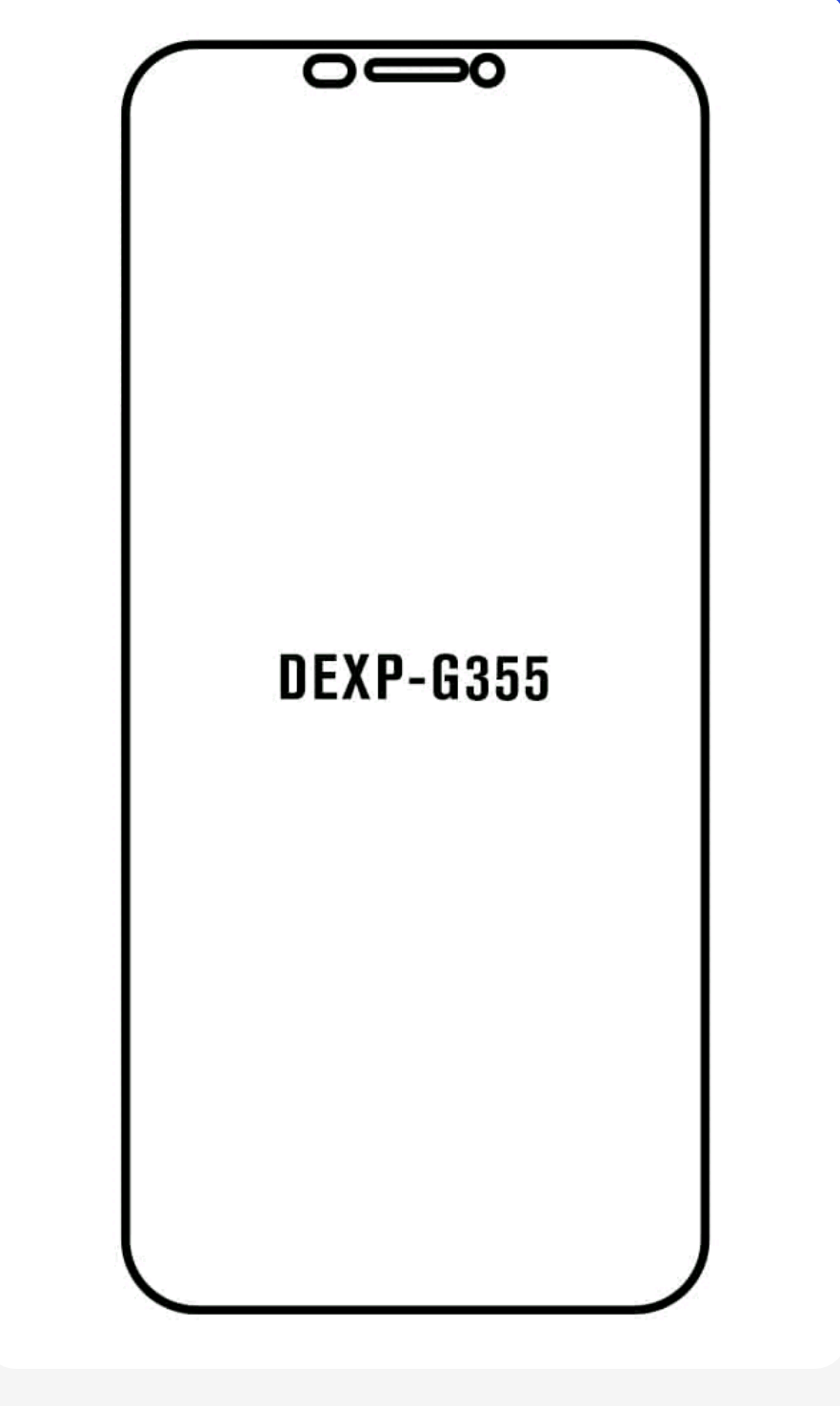 Jeco 99F Kit de Mica Hidrogel AZUL Frontal+Trasera DEXP G355