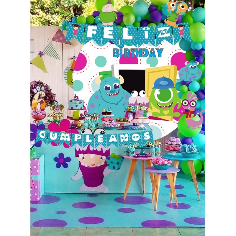 Kit decoración cumpleaños Monsters Inc.