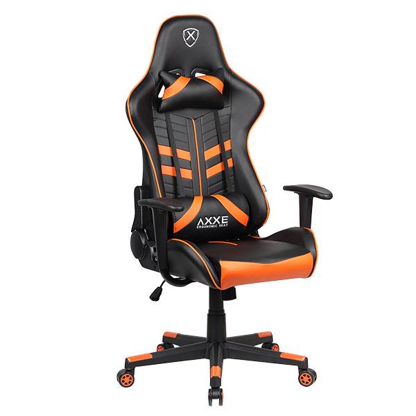 Silla de Oficina Gamer Lotus Negra / Naranja