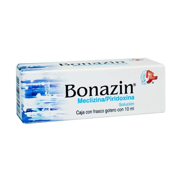 Bonazin Gotas 10 ml -- Meclizina/Piridoxina.