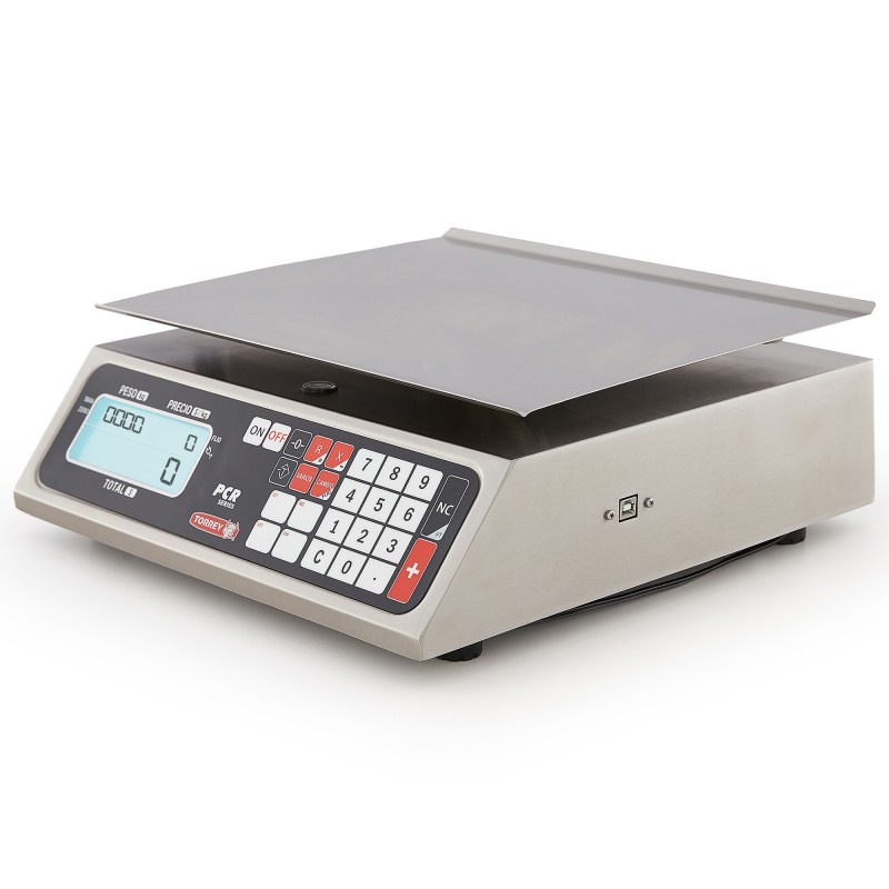 Bascula Digital Torrey PCR40 40kg Acero Inoxidable Conexión A PC