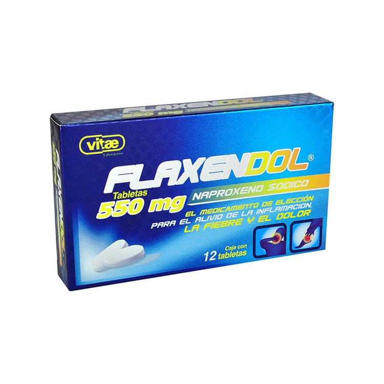 Flaxendol 550 mg 12 tabletas -- Naproxeno