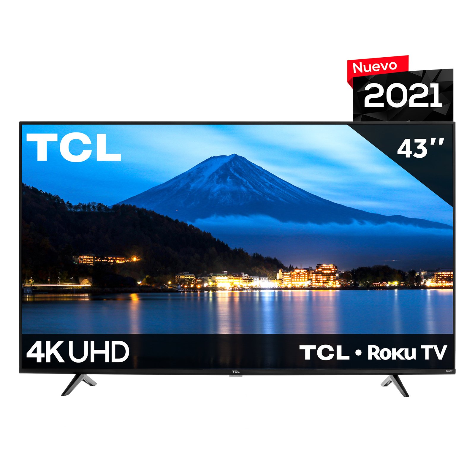 Pantalla TCL 43" Roku Smart TV 4K UHD Wifi Doble Banda 43S443-MX