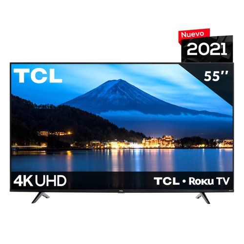 Pantalla TCL 55" Roku Smart TV 4K UHD Wifi Doble Banda 55S443-MX