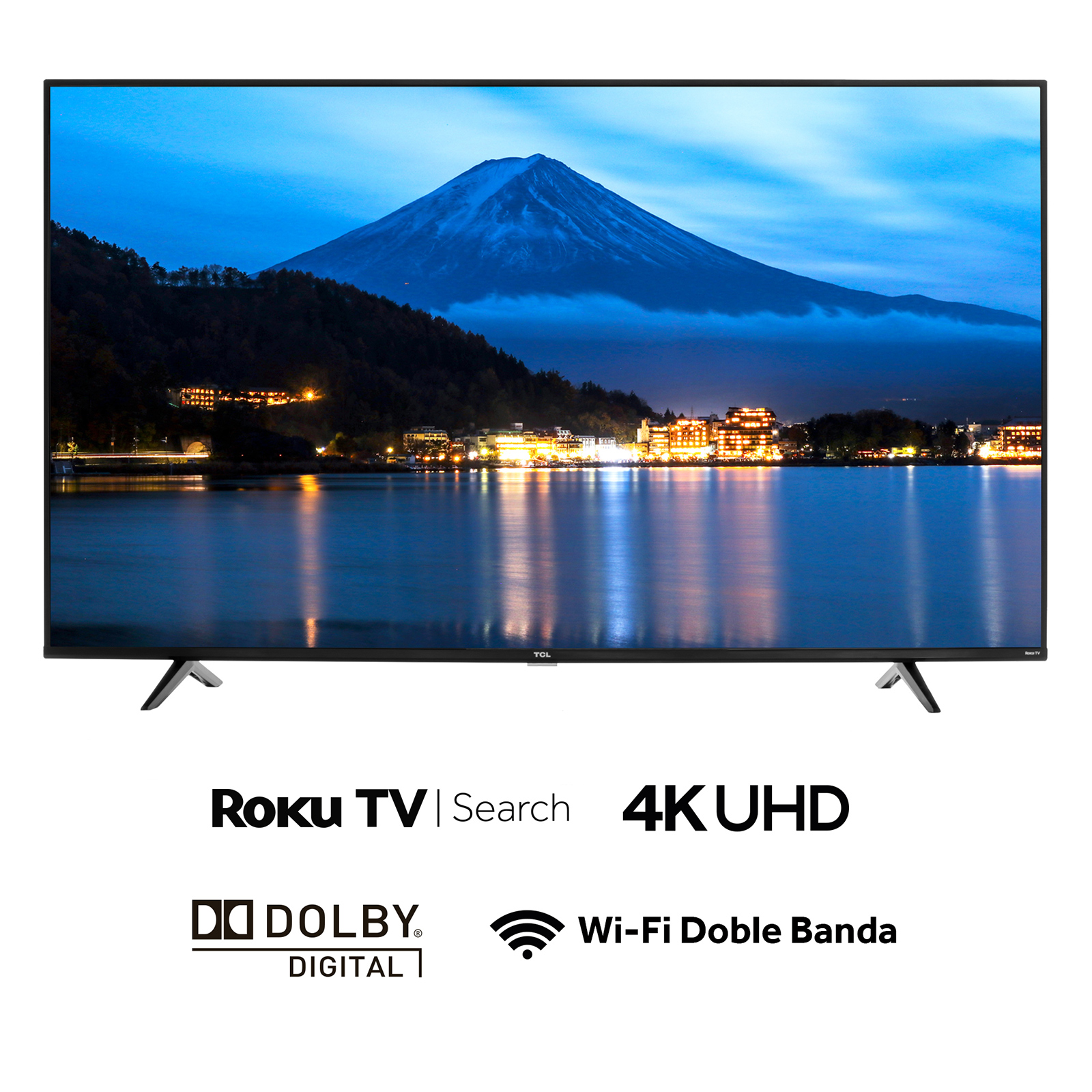 Pantalla TCL 55" Roku Smart TV 4K UHD Wifi Doble Banda 55S443-MX