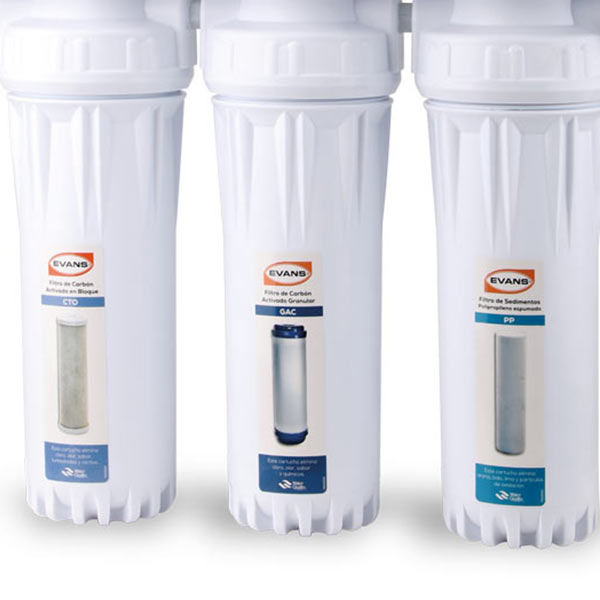 FILTRO PURIFICADOR DE AGUA CON ULTRAFILTRACIÓN EVANS DE 6 ETAPAS CON LAMPARA UV..