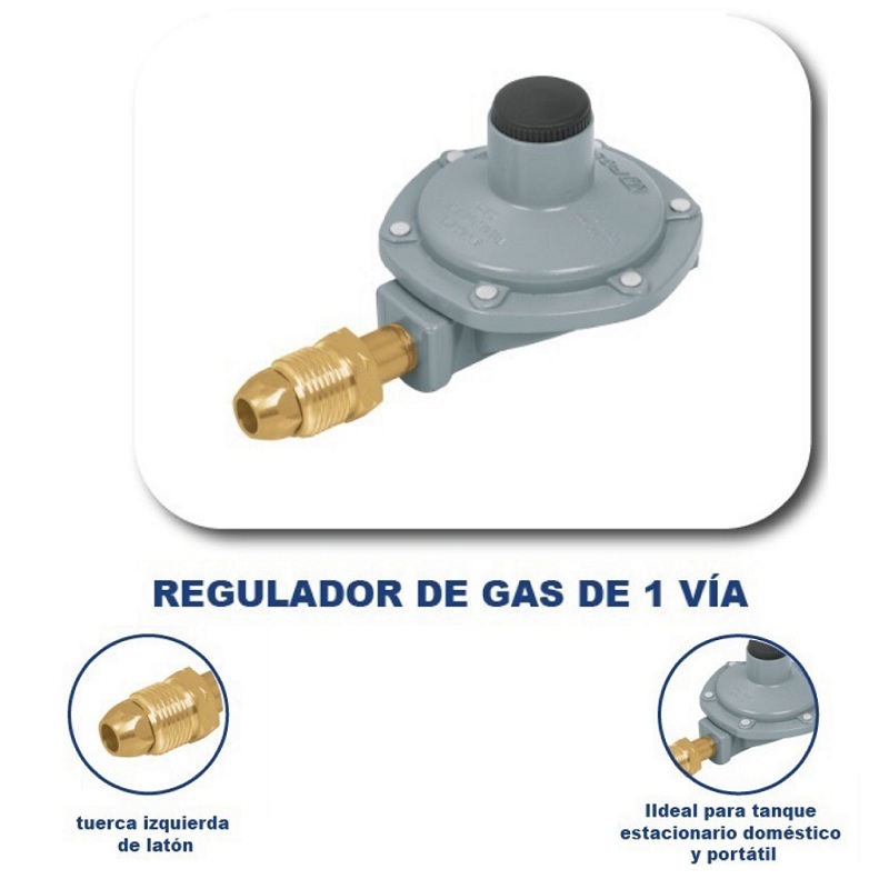 Regulador de Gas de 1 vía Para gas L.P. de baja presión RG-100 foset 
