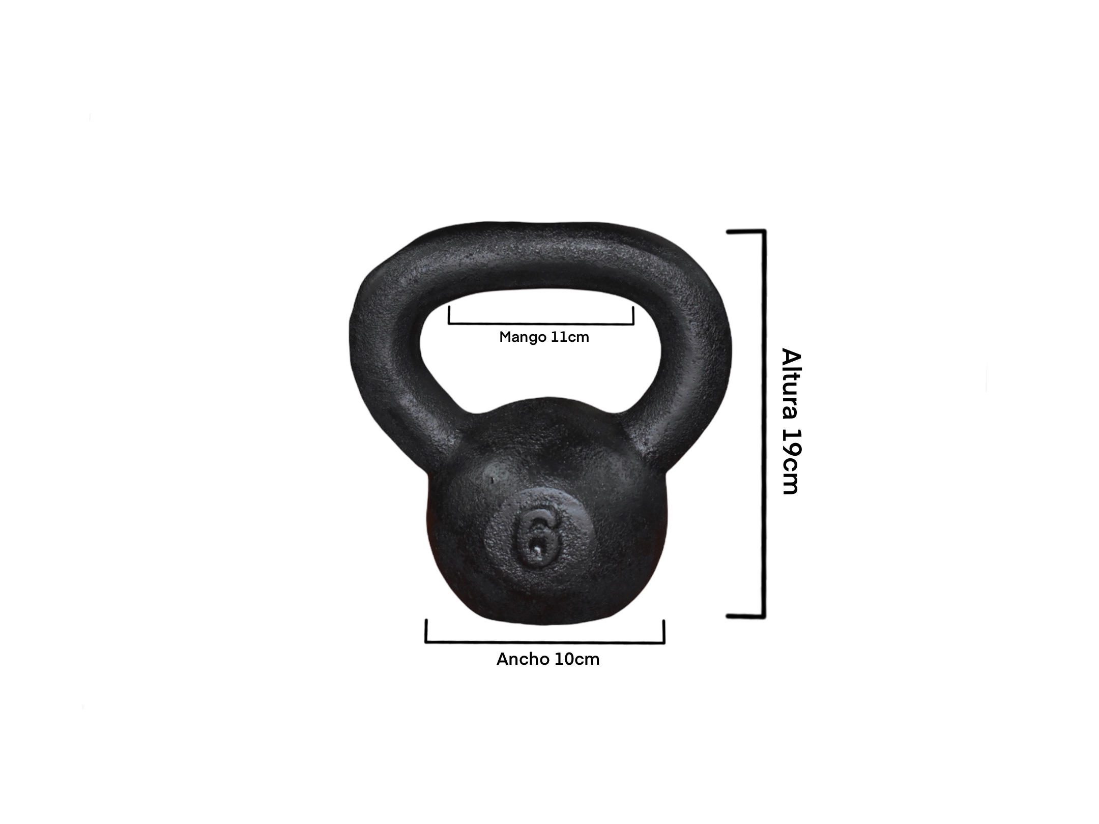 Kit de Pesas Rusas kettlebell 6 kg, 8 kg y 12 kg en total 26 kg