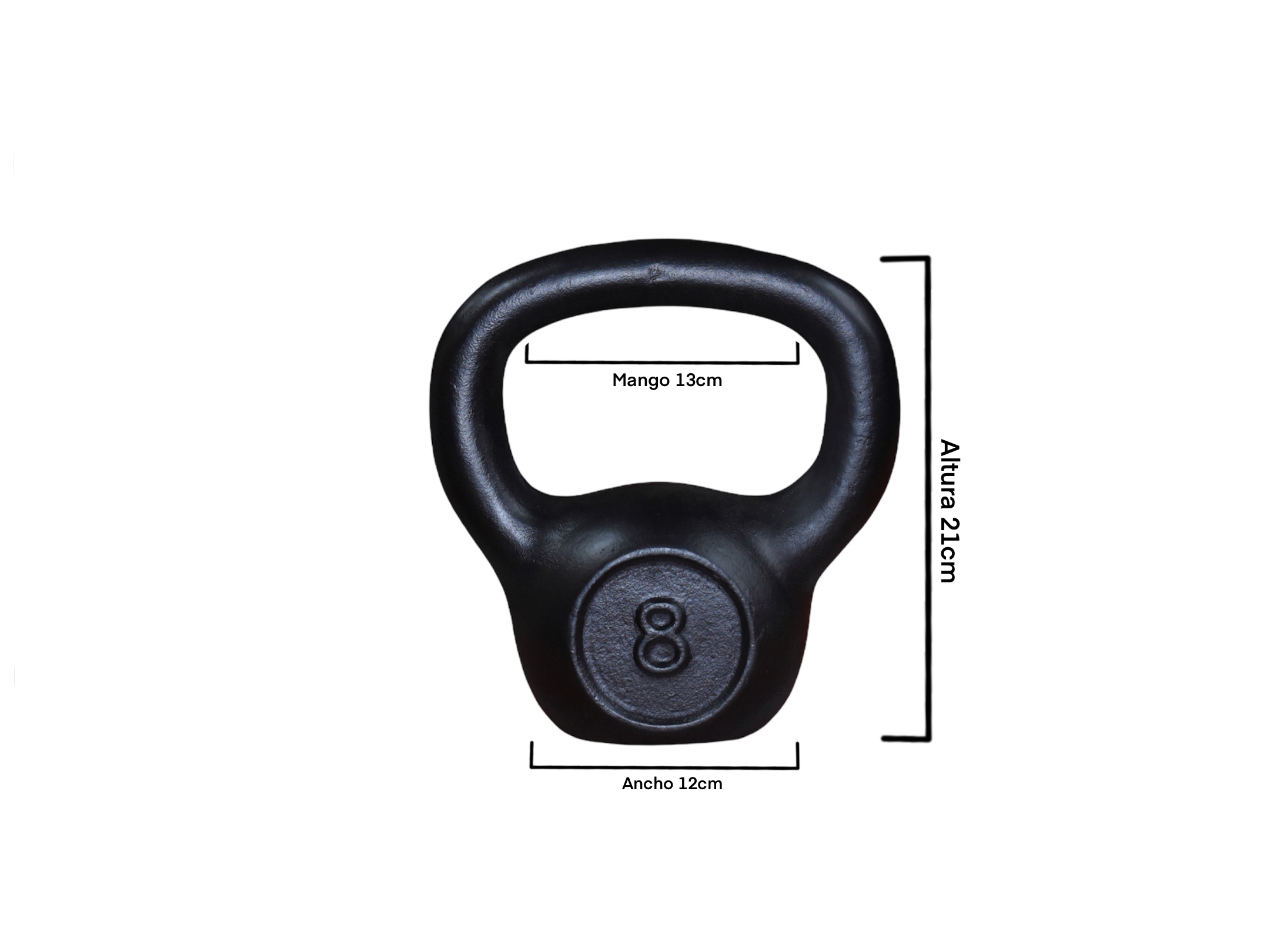 Kit de Pesas Rusas kettlebell 6 kg, 8 kg y 12 kg en total 26 kg