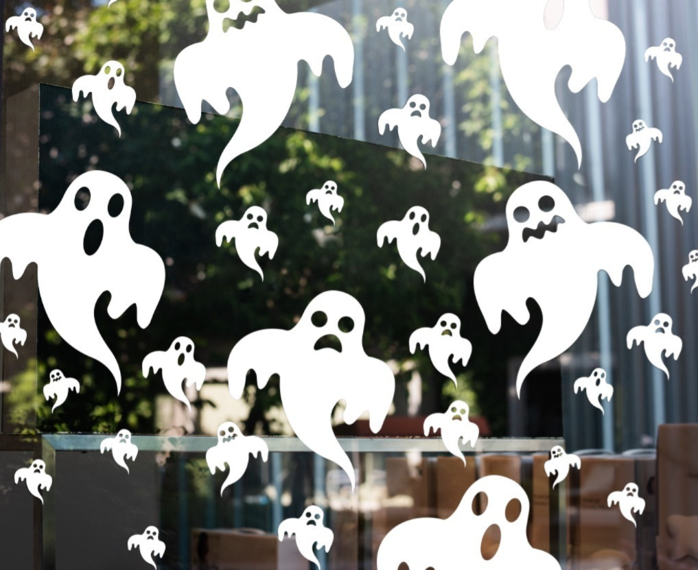 Fantasmas Decorativos Para Halloween Reutilizables 54 Pzs
