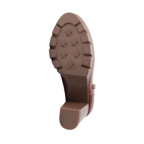 Botines para mujer, color café, marca Sao Paulo, plataforma con tacón, 997777