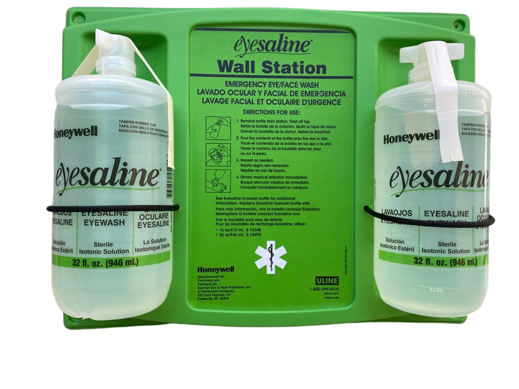 Estación Lavaojos Eyesaline De Honeywell 2 Botellas de 32 oz.
