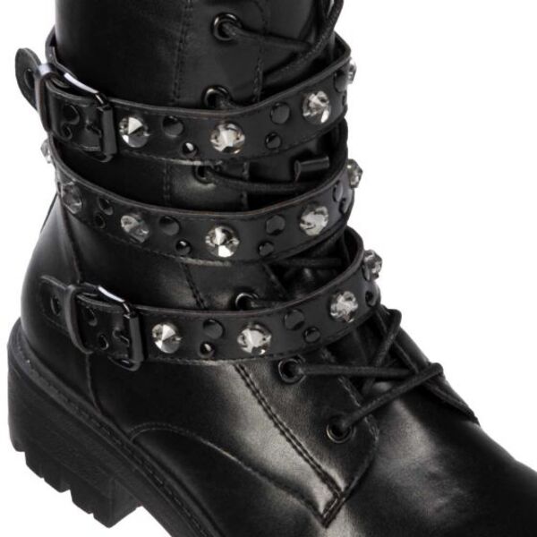Botas para mujer tipo  militar, marca Belinda Peregrin, cafés o negras, 7011 997779-80