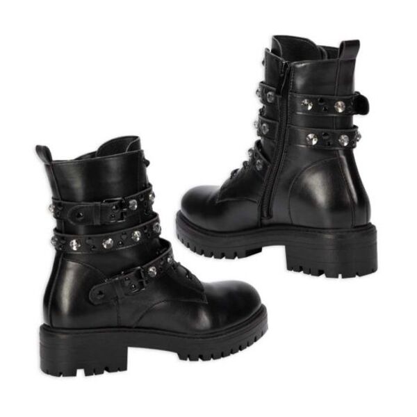 Botas para mujer tipo  militar, marca Belinda Peregrin, cafés o negras, 7011 997779-80