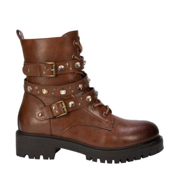 Botas para mujer tipo  militar, marca Belinda Peregrin, cafés o negras, 7011 997779-80