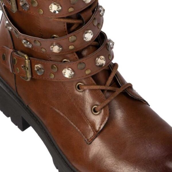 Botas para mujer tipo  militar, marca Belinda Peregrin, cafés o negras, 7011 997779-80
