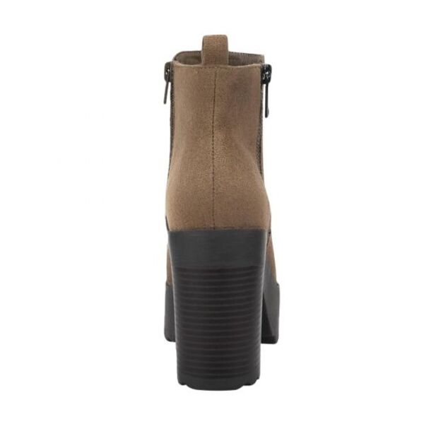 Bota para mujer marca Tierra Bendita, casual, con plataforma con tacón, color café 997783