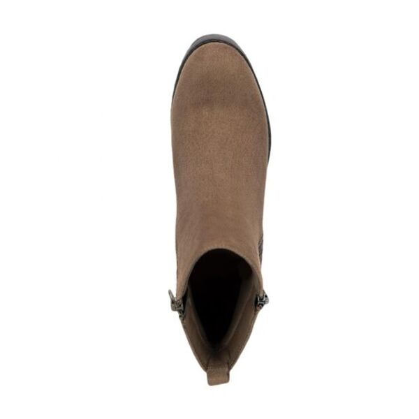 Bota para mujer marca Tierra Bendita, casual, con plataforma con tacón, color café 997783