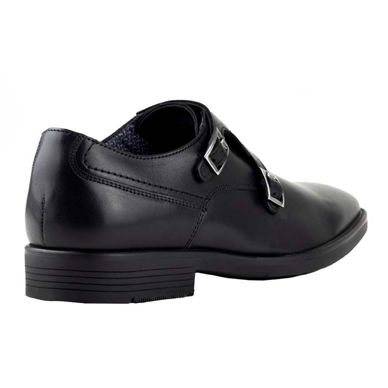 ZAPATOS PARA CABALLERO FLEXI CON DOBLE HEBILLA 405804 NEGRO