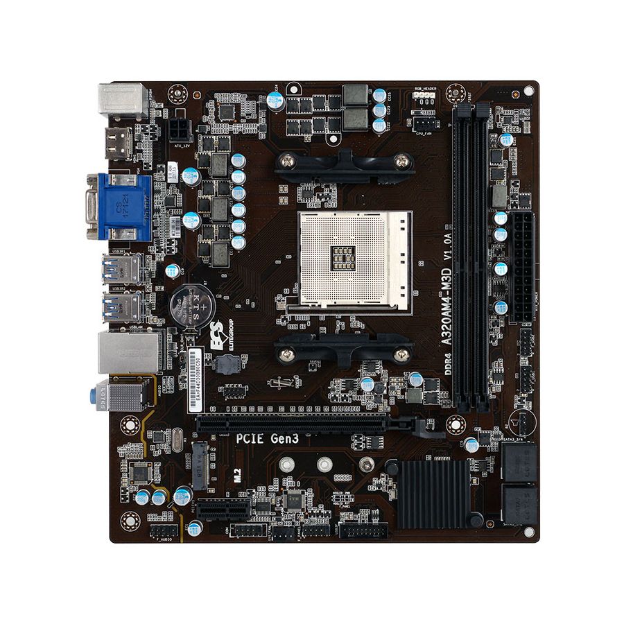 Tarjeta Madre Ecs A320am4-m3d, Socket Amd Am4, 2xddr4