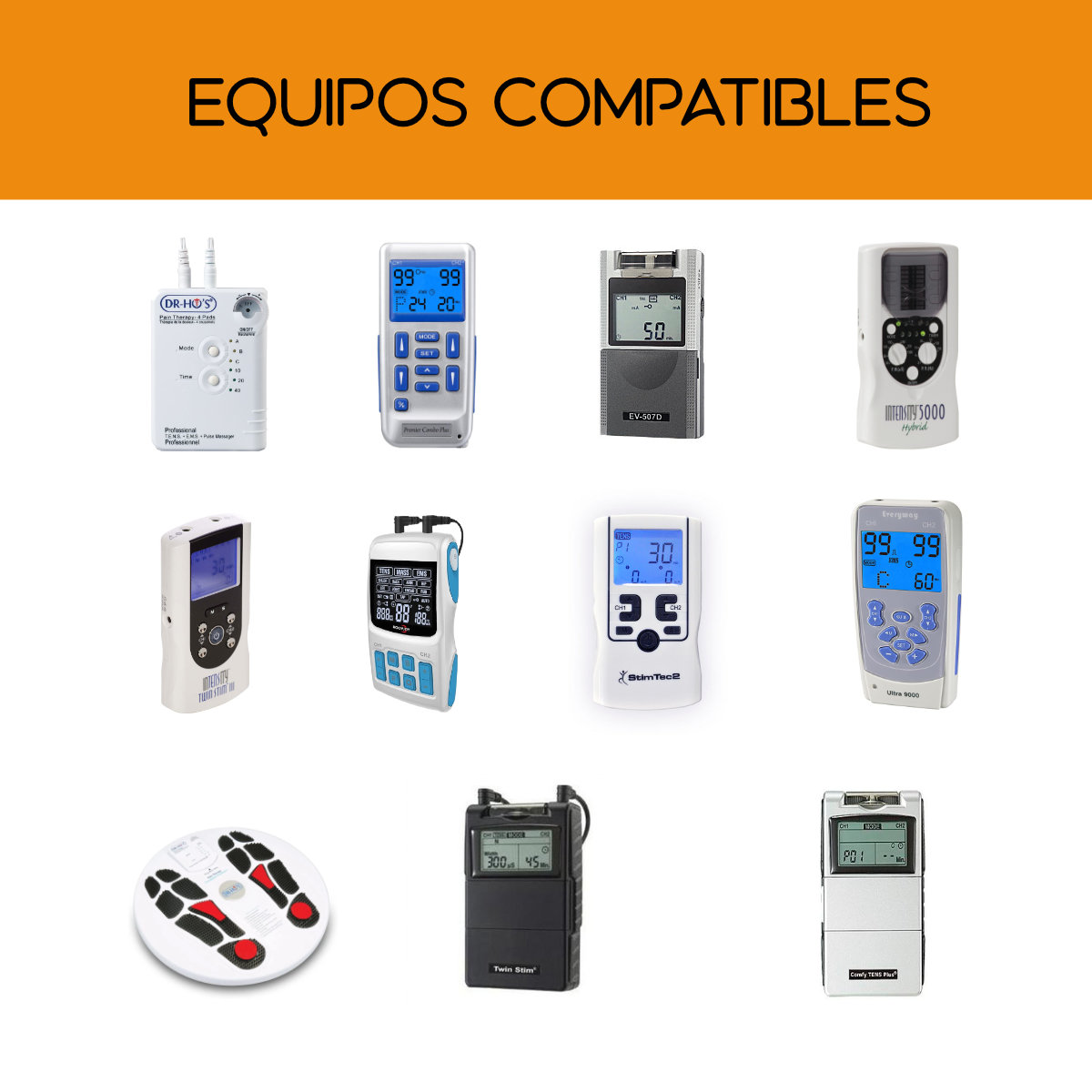 4 Electrodos Parches Pads Faciales Redondos 2.2cm SensaMed Compatible TENS Globus Caretec Besmed Dr. Ho's Cola de Ratón