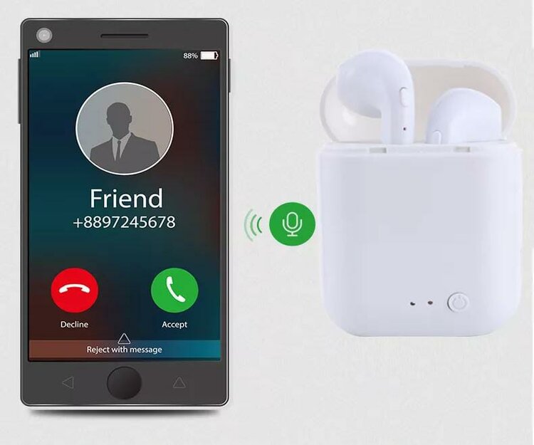 Audifonos Estuche Inalambricos In-Ear Bluetooth 5.0 Azul