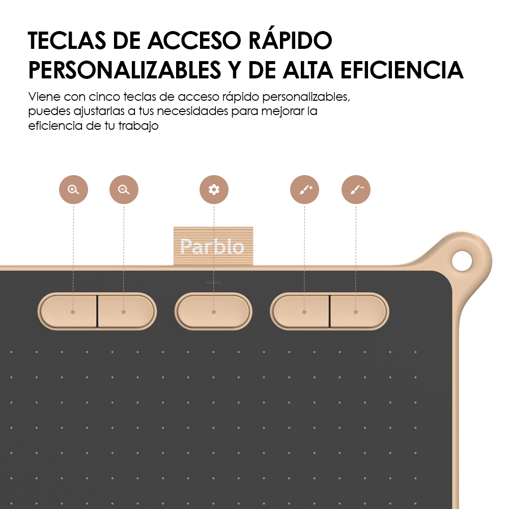 Tableta Digitalizadora Parblo Ninos S Dibujo 6 x 4 pulgadas Rosa