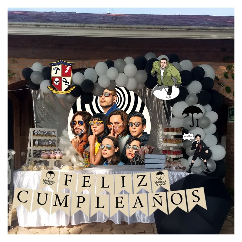 Kit decoración cumpleaños Umbrella Academy