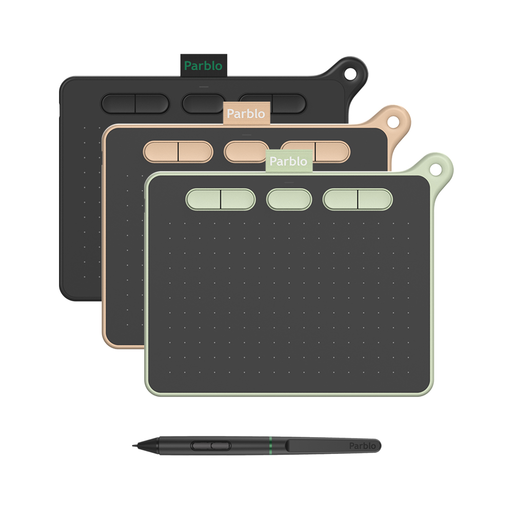 Tableta Digitalizadora Parblo Ninos S Dibujo 6 x 4 pulgadas Verde