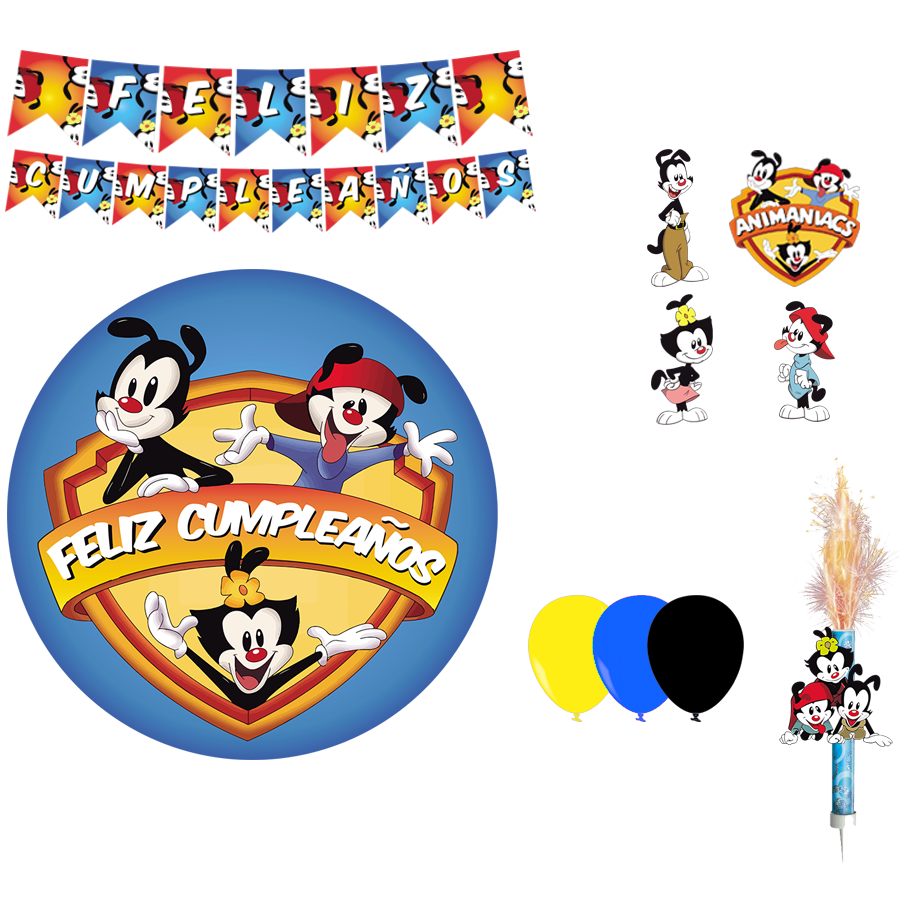 Kit decoración cumpleaños Animaniacs