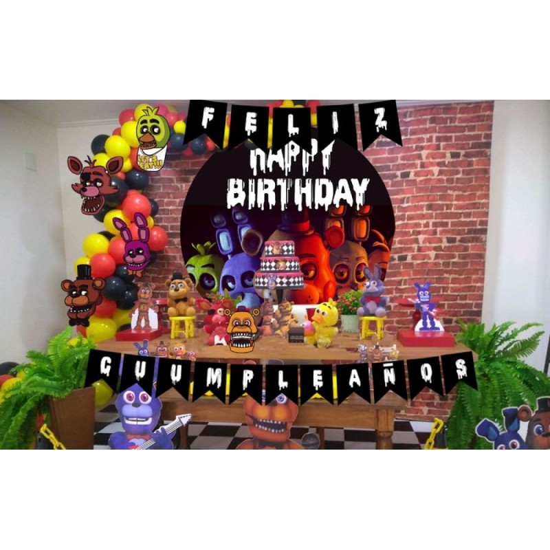 Kit decoración cumpleaños Five Nights at Freddy's