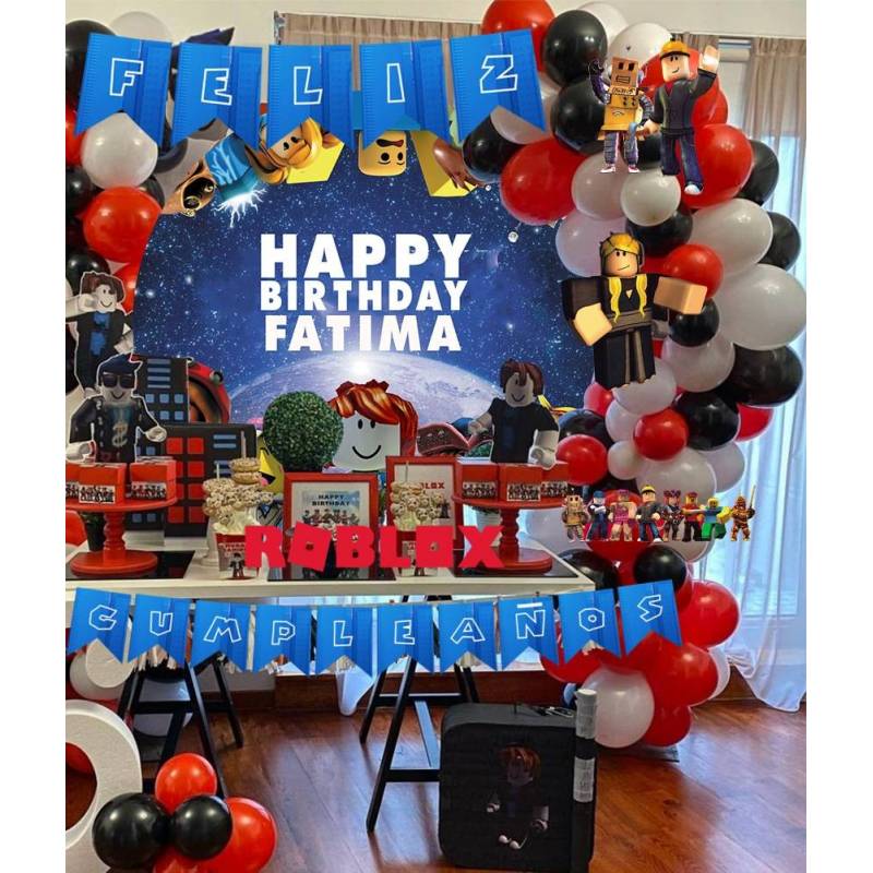 Kit decoración cumpleaños Roblox