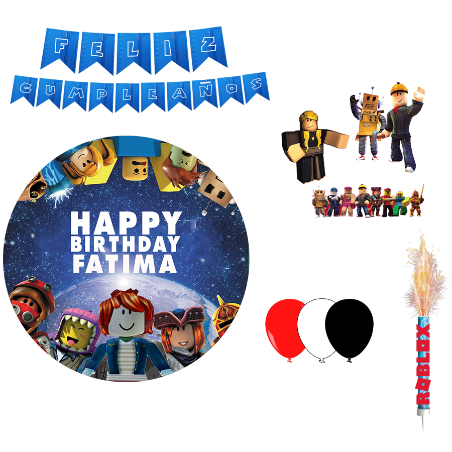 Kit decoración cumpleaños Roblox