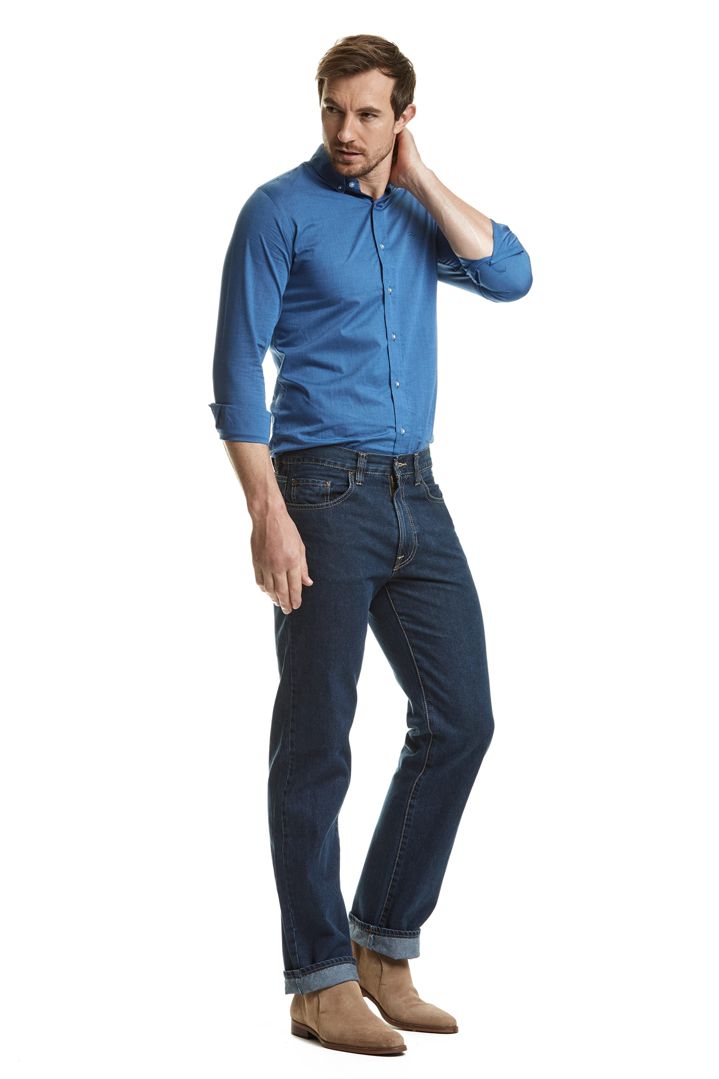 Pantalón de Mezclilla Edward's Jeans Talla Extra Corte Classic Recto/Bota 4H Soft