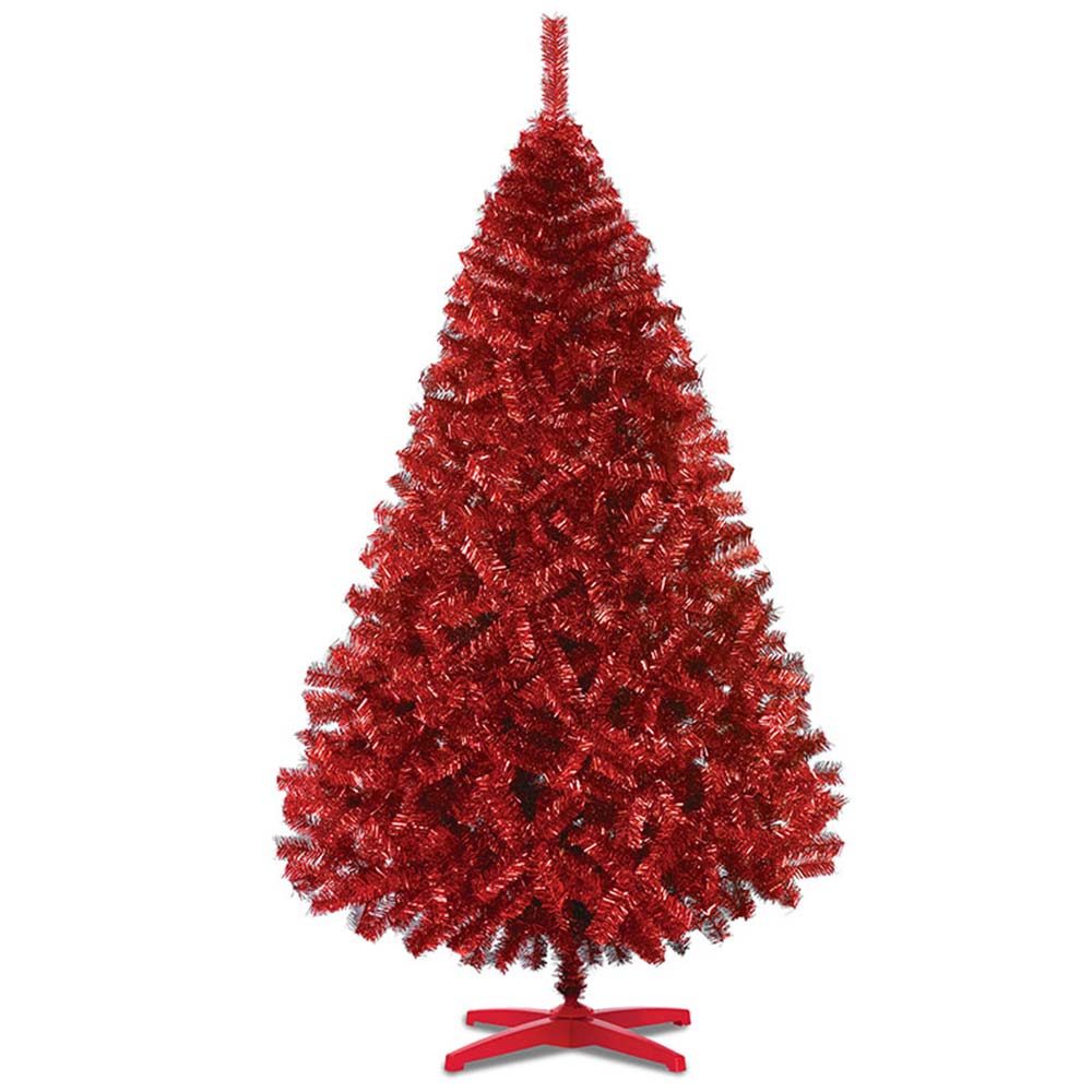 Pino Arbol Artificial Navidad 190cm Rojo Monarca Naviplastic 