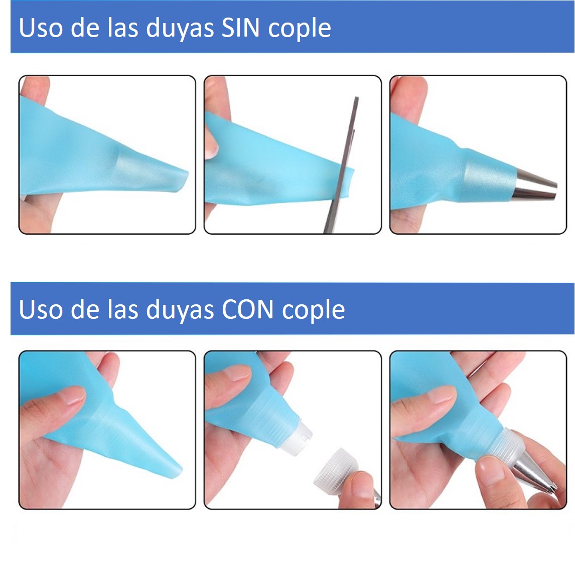 Kit 89 piezas de Duyas o Boquillas pasteleras para decoración de pasteles y cupcakes, Repostería