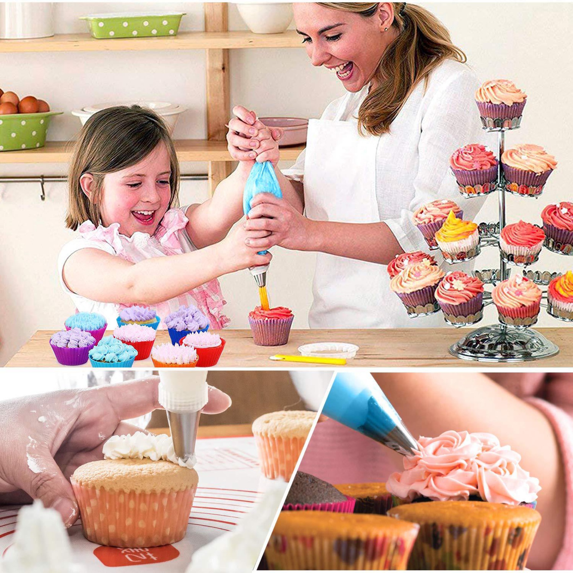 Kit 57 piezas de Duyas y Herramientas para Decoración de Pasteles y Cupcakes, repostería