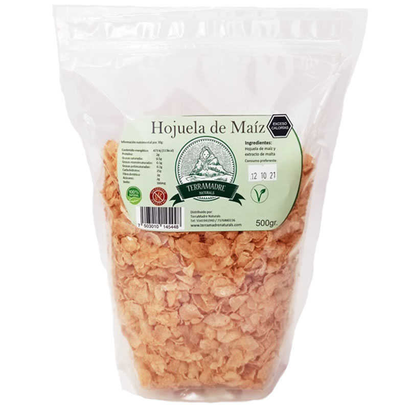 Hojuela de maiz natural 500gr